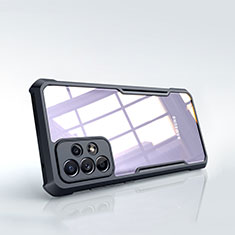 Custodia Silicone Trasparente Ultra Sottile Morbida T07 per Samsung Galaxy A52 4G Nero