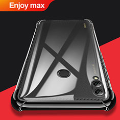 Custodia Silicone Trasparente Ultra Sottile Morbida T08 per Huawei Enjoy Max Nero
