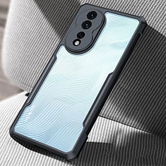Custodia Silicone Trasparente Ultra Sottile Morbida T08 per Huawei Honor 80 5G Nero