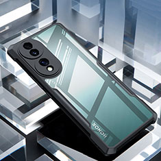 Custodia Silicone Trasparente Ultra Sottile Morbida T08 per Huawei Honor X7b Nero