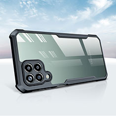 Custodia Silicone Trasparente Ultra Sottile Morbida T08 per Samsung Galaxy A12 5G Nero