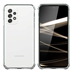 Custodia Silicone Trasparente Ultra Sottile Morbida T08 per Samsung Galaxy A52 4G Chiaro
