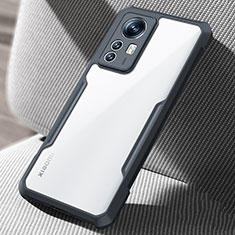 Custodia Silicone Trasparente Ultra Sottile Morbida T08 per Xiaomi Mi 12X 5G Nero