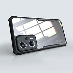 Custodia Silicone Trasparente Ultra Sottile Morbida T08 per Xiaomi Redmi K50i 5G Nero