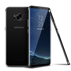 Custodia Silicone Trasparente Ultra Sottile Morbida T09 per Samsung Galaxy S8 Nero