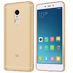 Custodia Silicone Trasparente Ultra Sottile Morbida T09 per Xiaomi Redmi Note 4 Standard Edition Oro