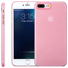 Custodia Silicone Trasparente Ultra Sottile Morbida T11 per Apple iPhone 7 Plus Rosa
