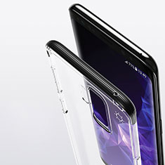 Custodia Silicone Trasparente Ultra Sottile Morbida T11 per Samsung Galaxy S9 Plus Nero