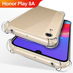 Custodia Silicone Trasparente Ultra Sottile Morbida T12 per Huawei Honor Play 8A Chiaro