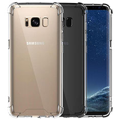 Custodia Silicone Trasparente Ultra Sottile Morbida T12 per Samsung Galaxy S8 Chiaro
