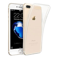 Custodia Silicone Trasparente Ultra Sottile Morbida T15 per Apple iPhone 8 Plus Chiaro