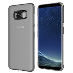 Custodia Silicone Trasparente Ultra Sottile Morbida T15 per Samsung Galaxy S8 Plus Nero