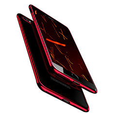 Custodia Silicone Trasparente Ultra Sottile Morbida T18 per Apple iPhone SE3 (2022) Rosso