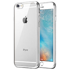 Custodia Silicone Trasparente Ultra Sottile Morbida T21 per Apple iPhone 7 Argento