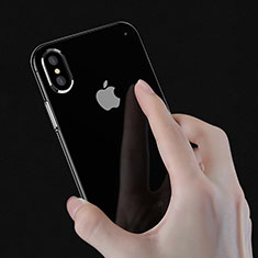 Custodia Silicone Trasparente Ultra Sottile Morbida V06 per Apple iPhone Xs Chiaro
