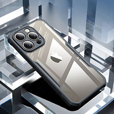 Custodia Silicone Trasparente Ultra Sottile Morbida XD1 per Apple iPhone 13 Pro Max Nero