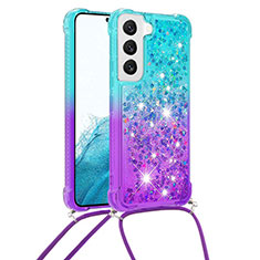 Custodia Silicone Ultra Sottile Cover Morbida Sfumato Y01B per Samsung Galaxy S21 FE 5G Multicolore
