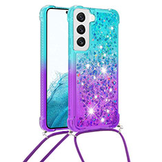 Custodia Silicone Ultra Sottile Cover Morbida Sfumato Y01B per Samsung Galaxy S21 Plus 5G Multicolore