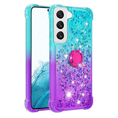 Custodia Silicone Ultra Sottile Cover Morbida Sfumato Y04B per Samsung Galaxy S23 Plus 5G Multicolore