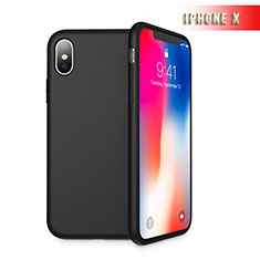 Custodia Silicone Ultra Sottile Morbida 360 Gradi B02 per Apple iPhone Xs Max Nero