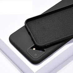 Custodia Silicone Ultra Sottile Morbida 360 Gradi Cover C01 per Apple iPhone 11 Nero
