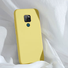 Custodia Silicone Ultra Sottile Morbida 360 Gradi Cover C01 per Huawei Mate 20 Giallo