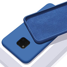 Custodia Silicone Ultra Sottile Morbida 360 Gradi Cover C01 per Huawei Mate 20 Pro Blu