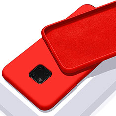 Custodia Silicone Ultra Sottile Morbida 360 Gradi Cover C01 per Huawei Mate 20 Pro Rosso