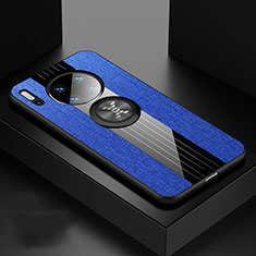 Custodia Silicone Ultra Sottile Morbida 360 Gradi Cover C01 per Huawei Mate 30 5G Blu