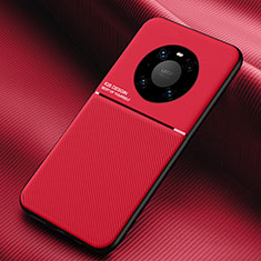 Custodia Silicone Ultra Sottile Morbida 360 Gradi Cover C01 per Huawei Mate 40 Pro Rosso