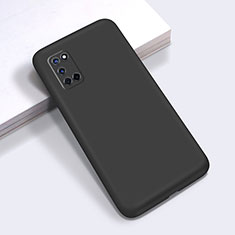 Custodia Silicone Ultra Sottile Morbida 360 Gradi Cover C01 per Oppo A52 Nero