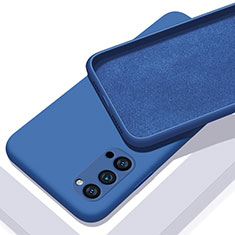 Custodia Silicone Ultra Sottile Morbida 360 Gradi Cover C01 per Oppo Reno4 5G Blu