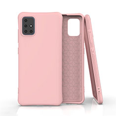 Custodia Silicone Ultra Sottile Morbida 360 Gradi Cover C01 per Samsung Galaxy A51 5G Rosa