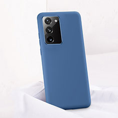 Custodia Silicone Ultra Sottile Morbida 360 Gradi Cover C01 per Samsung Galaxy Note 20 5G Blu