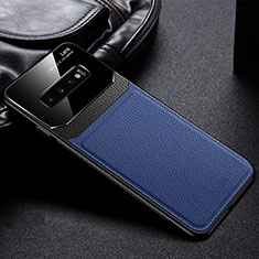 Custodia Silicone Ultra Sottile Morbida 360 Gradi Cover C01 per Samsung Galaxy S10 5G Blu
