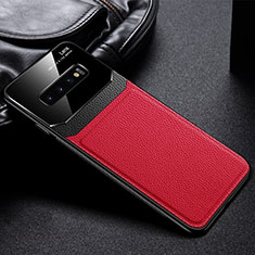 Custodia Silicone Ultra Sottile Morbida 360 Gradi Cover C01 per Samsung Galaxy S10 Rosso
