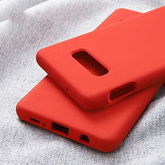 Custodia Silicone Ultra Sottile Morbida 360 Gradi Cover C01 per Samsung Galaxy S10e Rosso