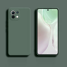 Custodia Silicone Ultra Sottile Morbida 360 Gradi Cover C01 per Xiaomi Mi 11 Lite 4G Verde