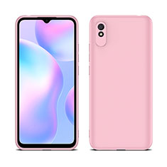 Custodia Silicone Ultra Sottile Morbida 360 Gradi Cover C01 per Xiaomi Redmi 9A Rosa