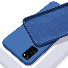 Custodia Silicone Ultra Sottile Morbida 360 Gradi Cover C02 per Huawei Honor V30 5G Blu
