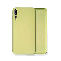 Custodia Silicone Ultra Sottile Morbida 360 Gradi Cover C02 per Huawei P20 Pro Giallo