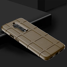 Custodia Silicone Ultra Sottile Morbida 360 Gradi Cover C02 per OnePlus 7T Pro Marrone