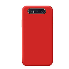 Custodia Silicone Ultra Sottile Morbida 360 Gradi Cover C02 per Samsung Galaxy A90 4G Rosso