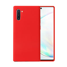 Custodia Silicone Ultra Sottile Morbida 360 Gradi Cover C02 per Samsung Galaxy Note 10 5G Rosso