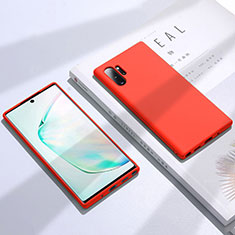 Custodia Silicone Ultra Sottile Morbida 360 Gradi Cover C02 per Samsung Galaxy Note 10 Plus Rosso