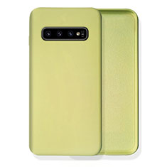 Custodia Silicone Ultra Sottile Morbida 360 Gradi Cover C02 per Samsung Galaxy S10 5G Giallo