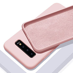 Custodia Silicone Ultra Sottile Morbida 360 Gradi Cover C02 per Samsung Galaxy S10 Plus Rosa