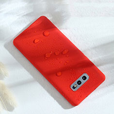 Custodia Silicone Ultra Sottile Morbida 360 Gradi Cover C02 per Samsung Galaxy S10e Rosso