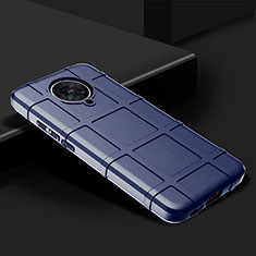 Custodia Silicone Ultra Sottile Morbida 360 Gradi Cover C02 per Xiaomi Redmi K30 Pro 5G Blu