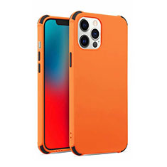 Custodia Silicone Ultra Sottile Morbida 360 Gradi Cover C03 per Apple iPhone 12 Pro Max Arancione